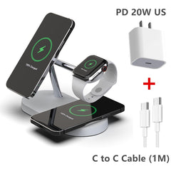 3-in-1 Wireless Magsafe iPhone Charger Stand