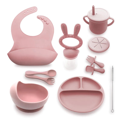 Baby Feeding Weening Silicone Suction Set