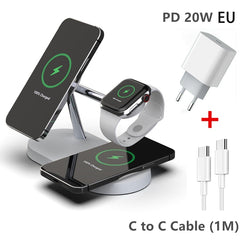 3-in-1 Wireless Magsafe iPhone Charger Stand